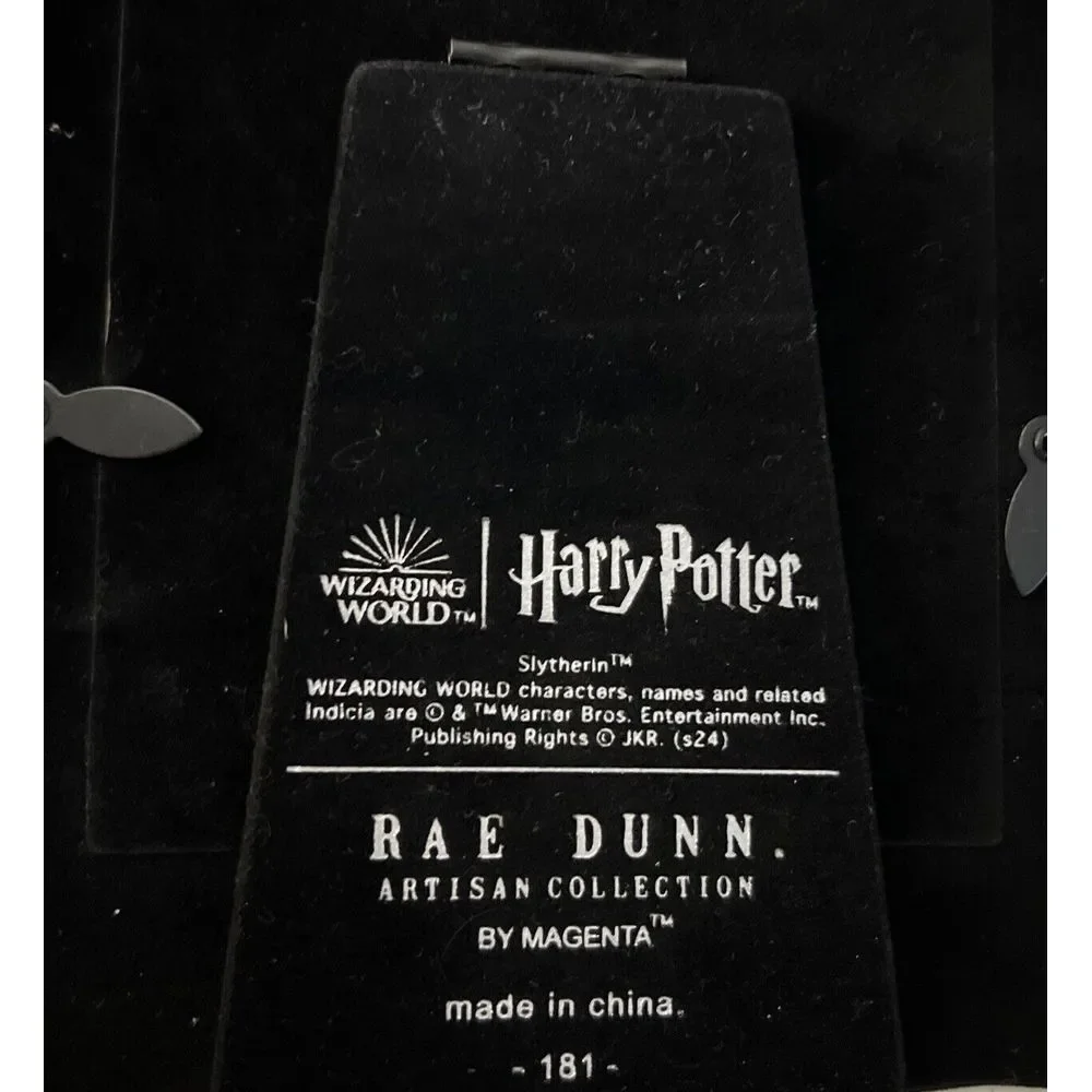 New Rae Dunn Harry Potter Picture Frame Slytherin Green 4x6 Photo Size 6x8 Frame